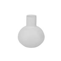 Urban Nature Culture Recycled Glass Opaque White Bubble Candle Holder Small